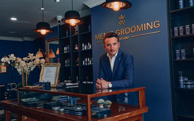 Andy from Men's Grooming Ireland in the Stillorgan Barber Shop